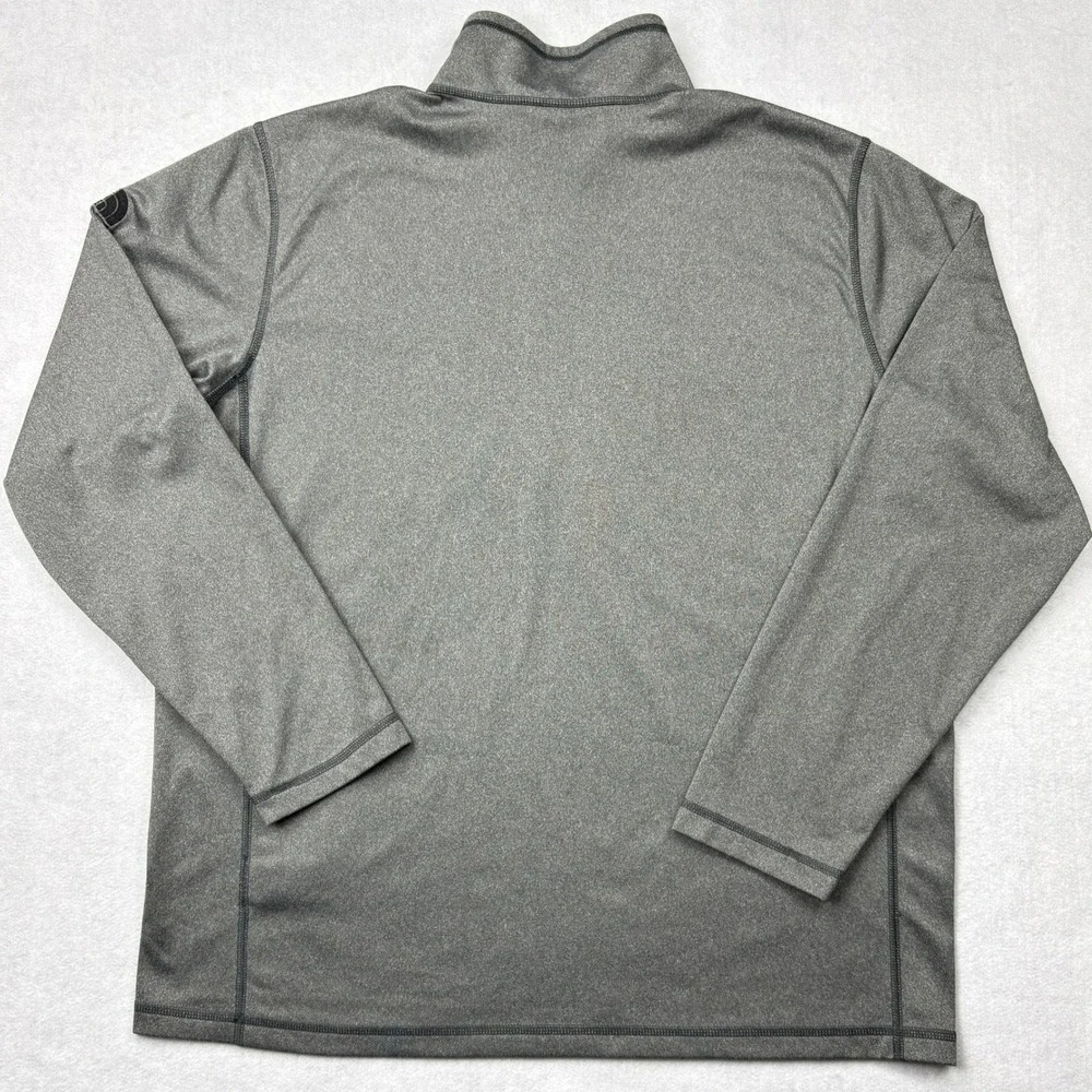 The‎ North Face Quarter Zip Mens XL Gray Merrimak Embroidered Pullover Shirt